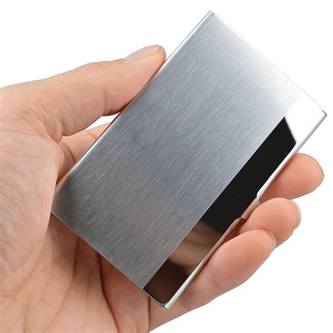 stainless steel business card holders.